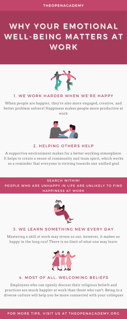 Why your emotional well being matters at work