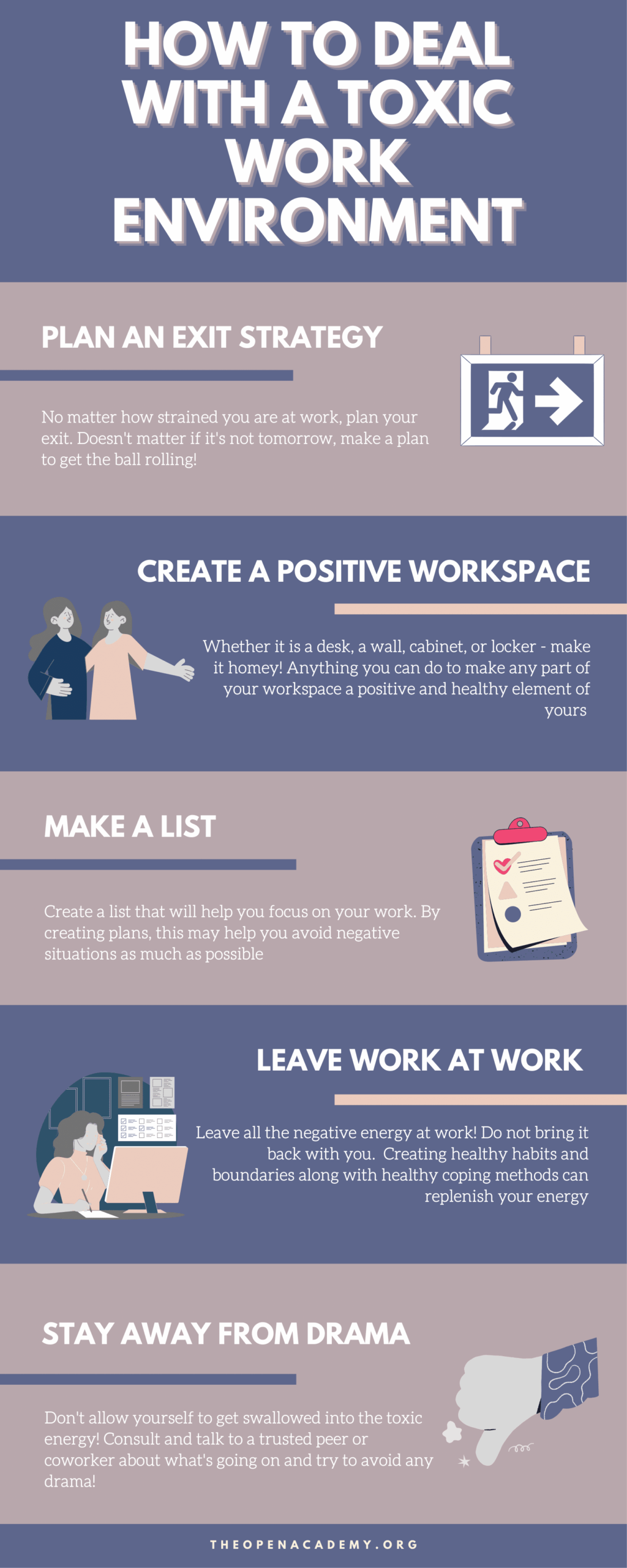 How to deal with a toxic work environment