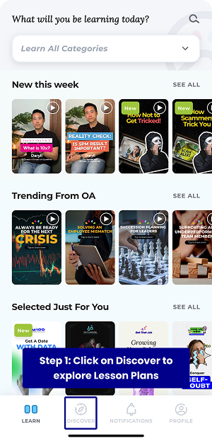 Lessonplannavigation 1