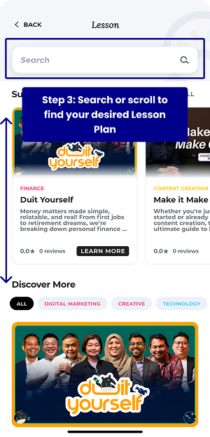 Lessonplannavigation 3