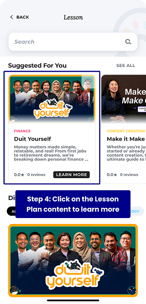 Lessonplannavigation 4