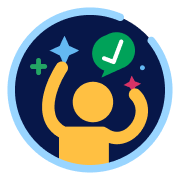 Icon practical engaging learning experience